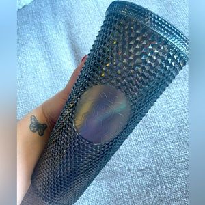 Starbucks China studded iridescent black tumbler 24oz